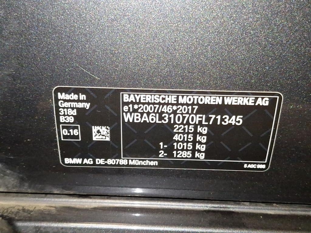 BMW 3 SERIES TOURING 2.0 318DA (100KW) TOURING Model Advantage Business Mirror photo