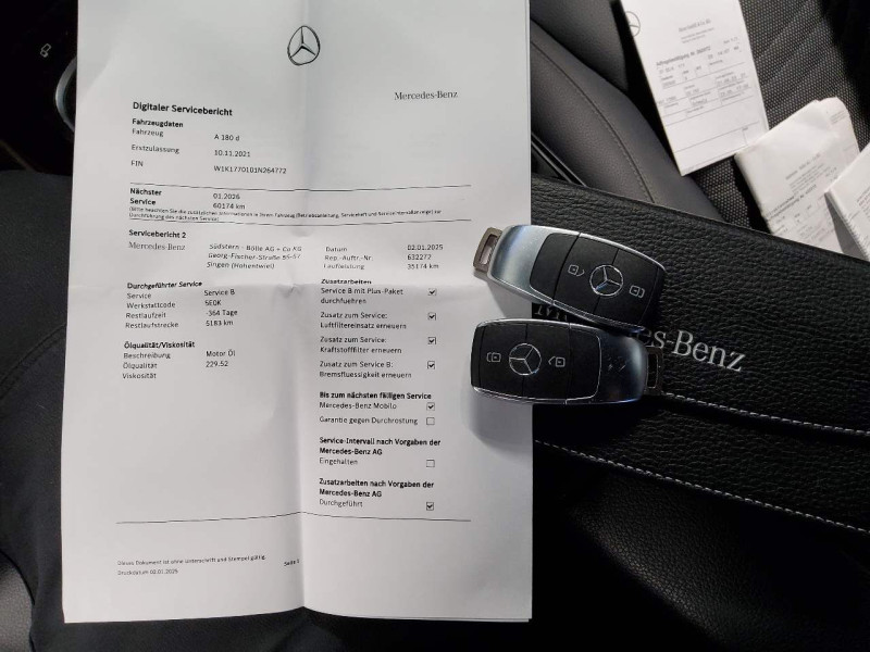 Mercedes-Benz A -Klasse (BM 177)(03.2018->) DE - LimS5 A 180 d EU6d, (EURO 6d), 2020 - 2022 photo