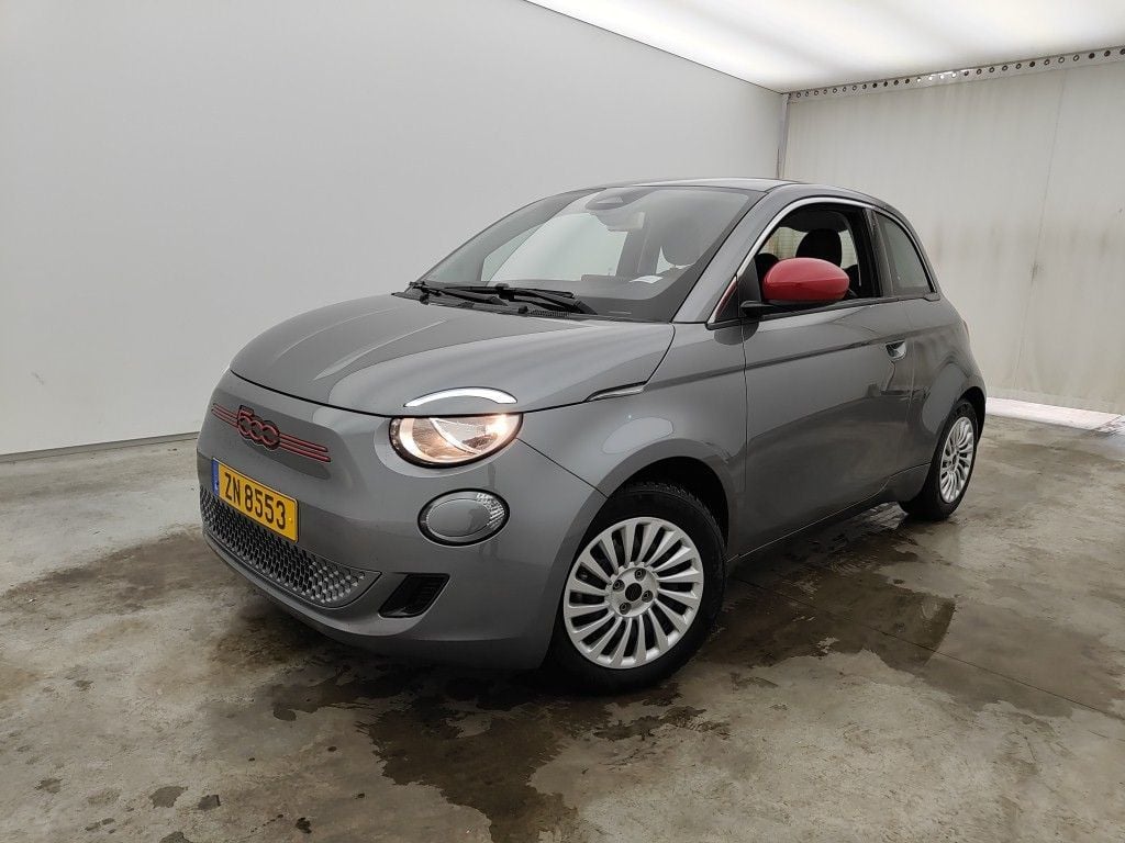 FIAT E-500 42 kWh 118hp Red 3d