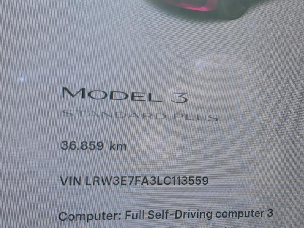 TESLA - TES MODEL 3 Standard RWD Plus 306PK   * ELECTRIC * photo