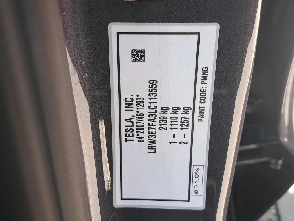 TESLA - TES MODEL 3 Standard RWD Plus 306PK   * ELECTRIC * photo