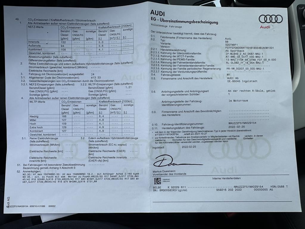 AUDI A5 Sportback Audi A5 Sportback Business Edition S line 30 TDI  100(136) kW(pk) S tronic photo