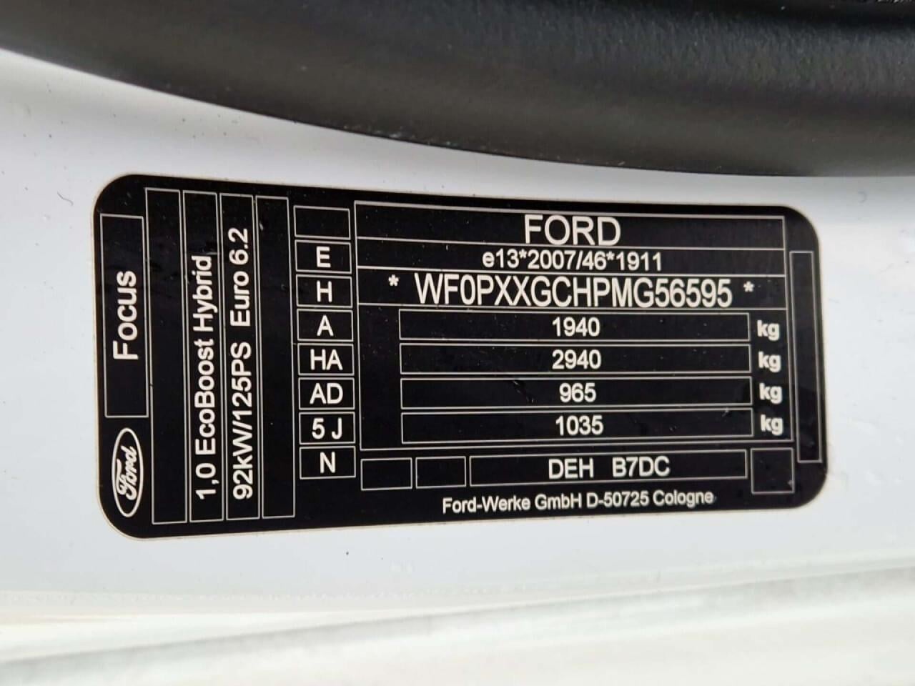 FORD Focus Wagon 1.0 EBH ST L. XBns photo